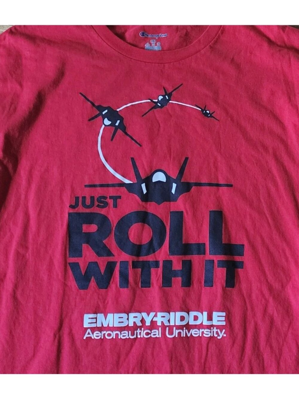 Embry-Riddle Aeronautical University TShirt 2XL XXL Fighter Jet aviation ERAU
